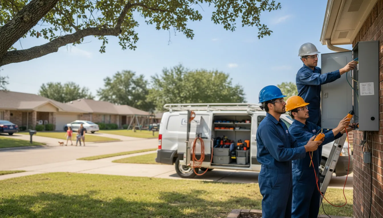 Certified electrician providing emergency electrical services in Zwingle, IA
